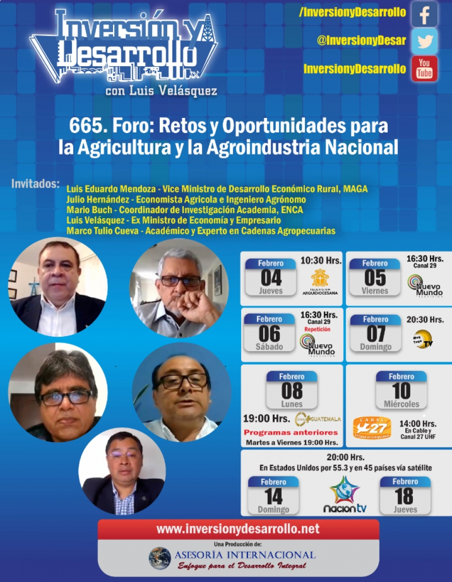 665. Foro Retos y Oportunidades para la Agricultura y Agroindustria Nacional