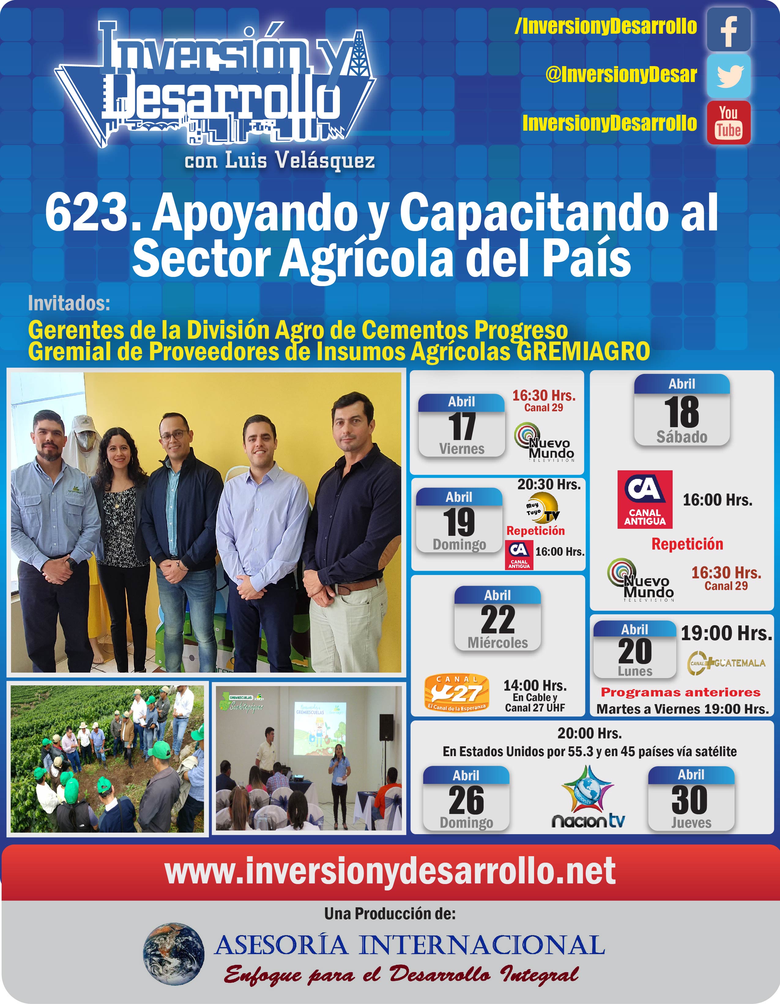 623. Apoyando y Capacitando al Sector Agrícola del País